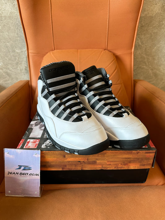 Air Jordan 10 Retro "Steel" High-Top Sneakers