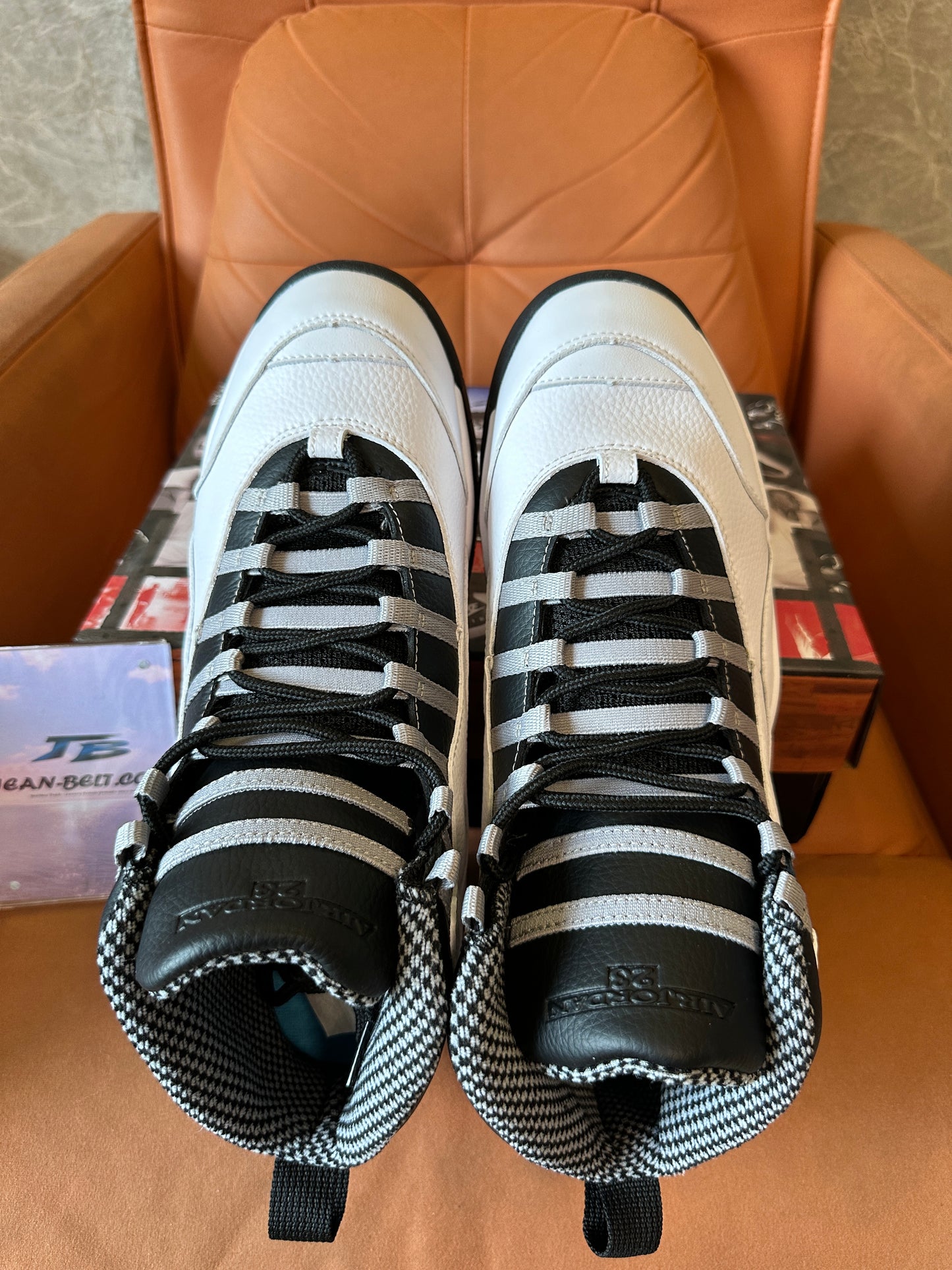 Air Jordan 10 Retro "Steel" High-Top Sneakers