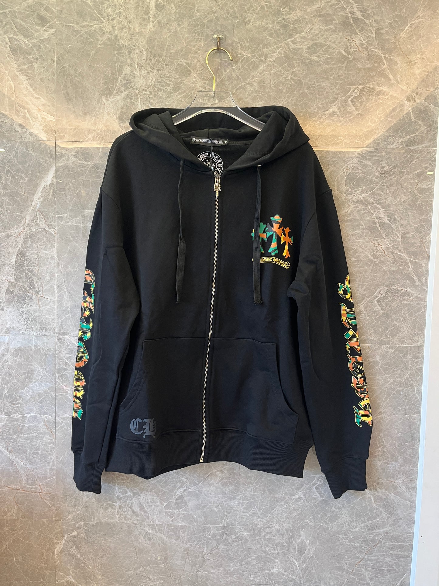 Sweat-shirt zippé camo Chrome Hearts