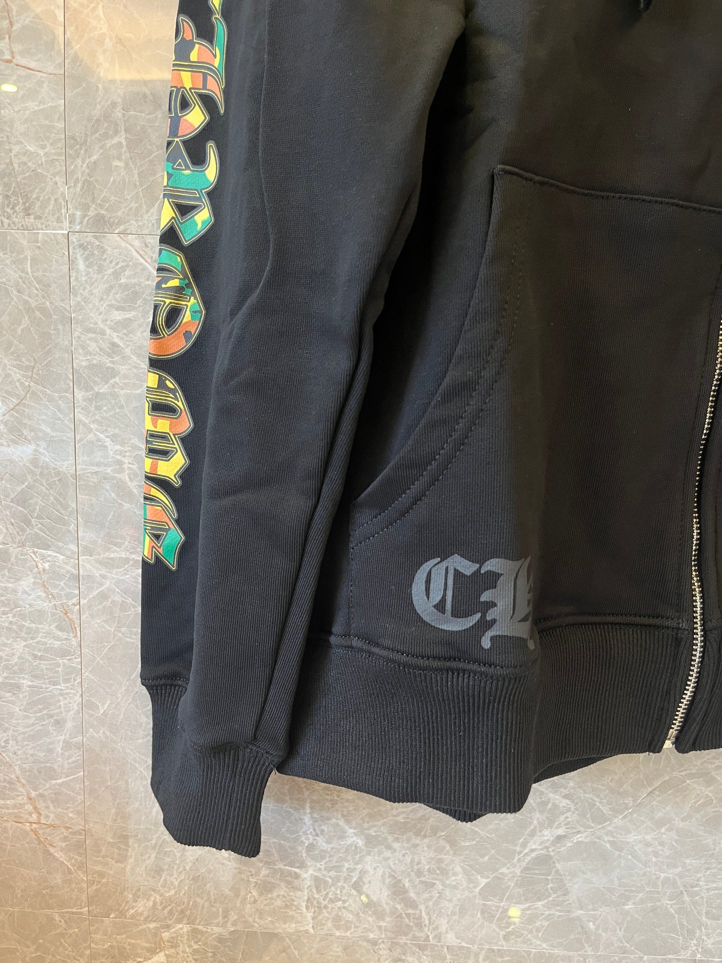 Sweat-shirt zippé camo Chrome Hearts