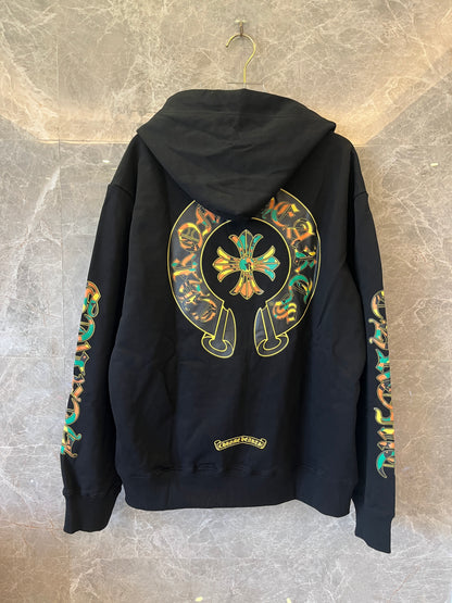 Sweat-shirt zippé camo Chrome Hearts