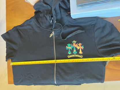 Sweat-shirt zippé camo Chrome Hearts