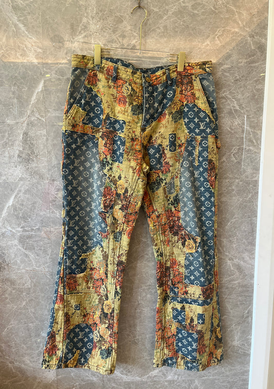 Vaqueros de carpintero desgastados Louis Vuitton otoño/invierno 2022