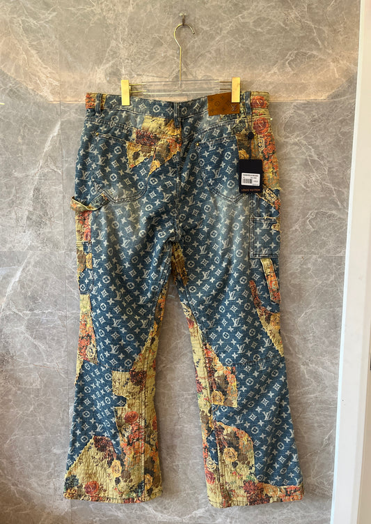 Vaqueros de carpintero desgastados Louis Vuitton otoño/invierno 2022