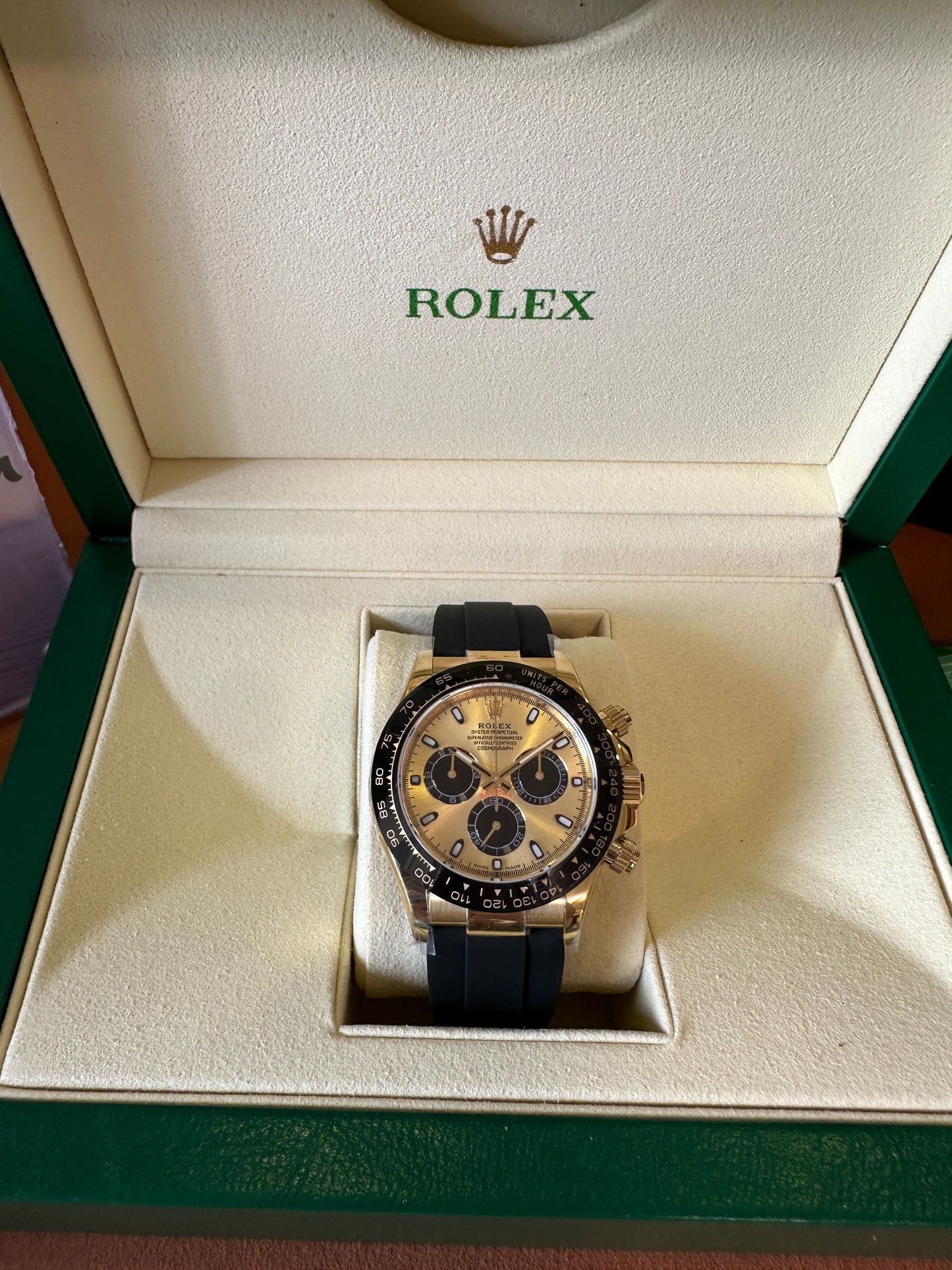 Rolex Cosmograph Daytona Oysterflex 18K Everose Gold Chronograph Watch Cal.4130