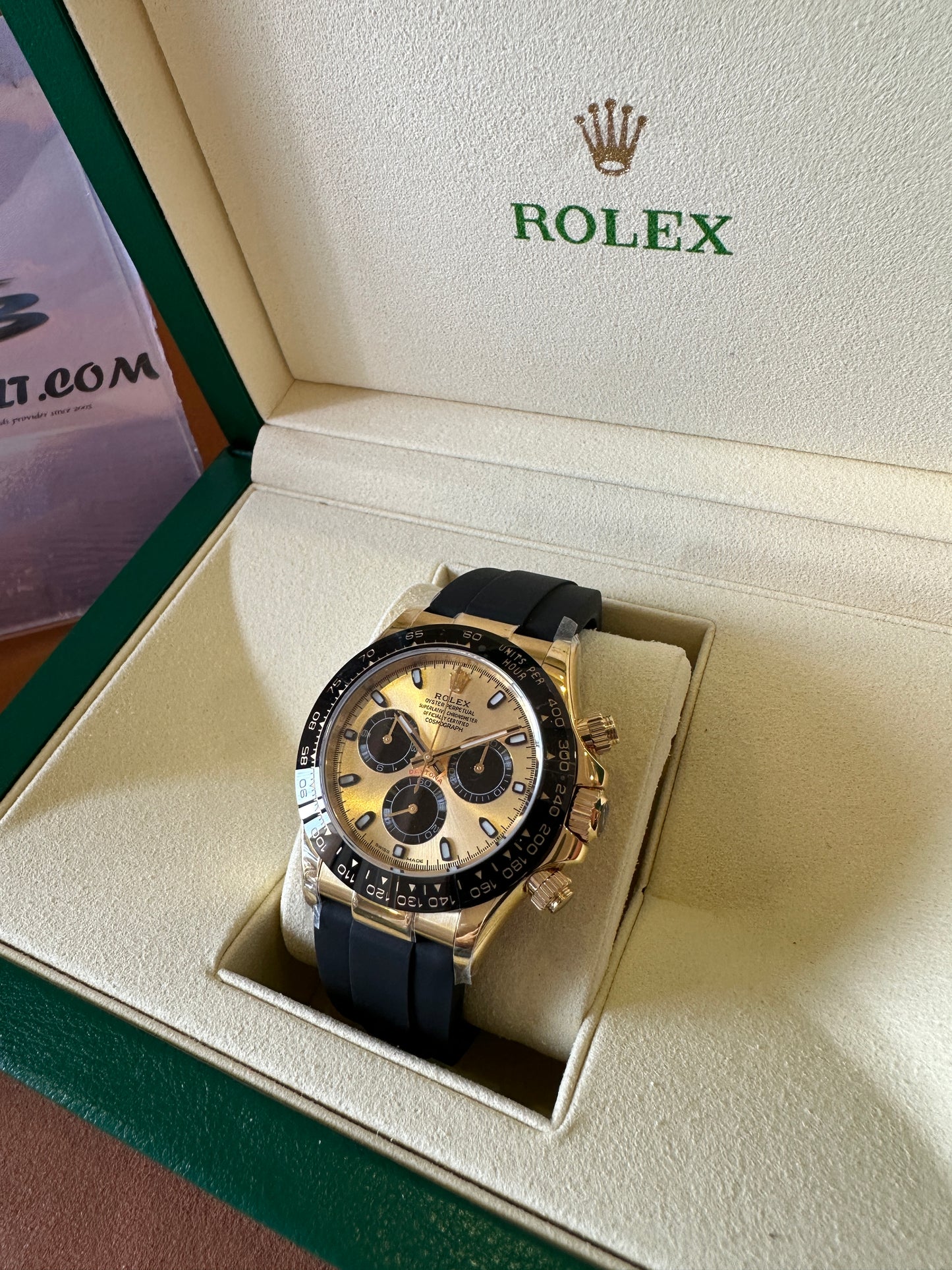 Rolex Cosmograph Daytona Oysterflex 18K Everose Gold Chronograph Watch Cal.4130