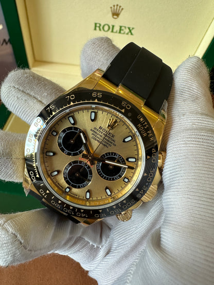 Rolex Cosmograph Daytona Oysterflex 18K Everose Gold Chronograph Watch Cal.4130