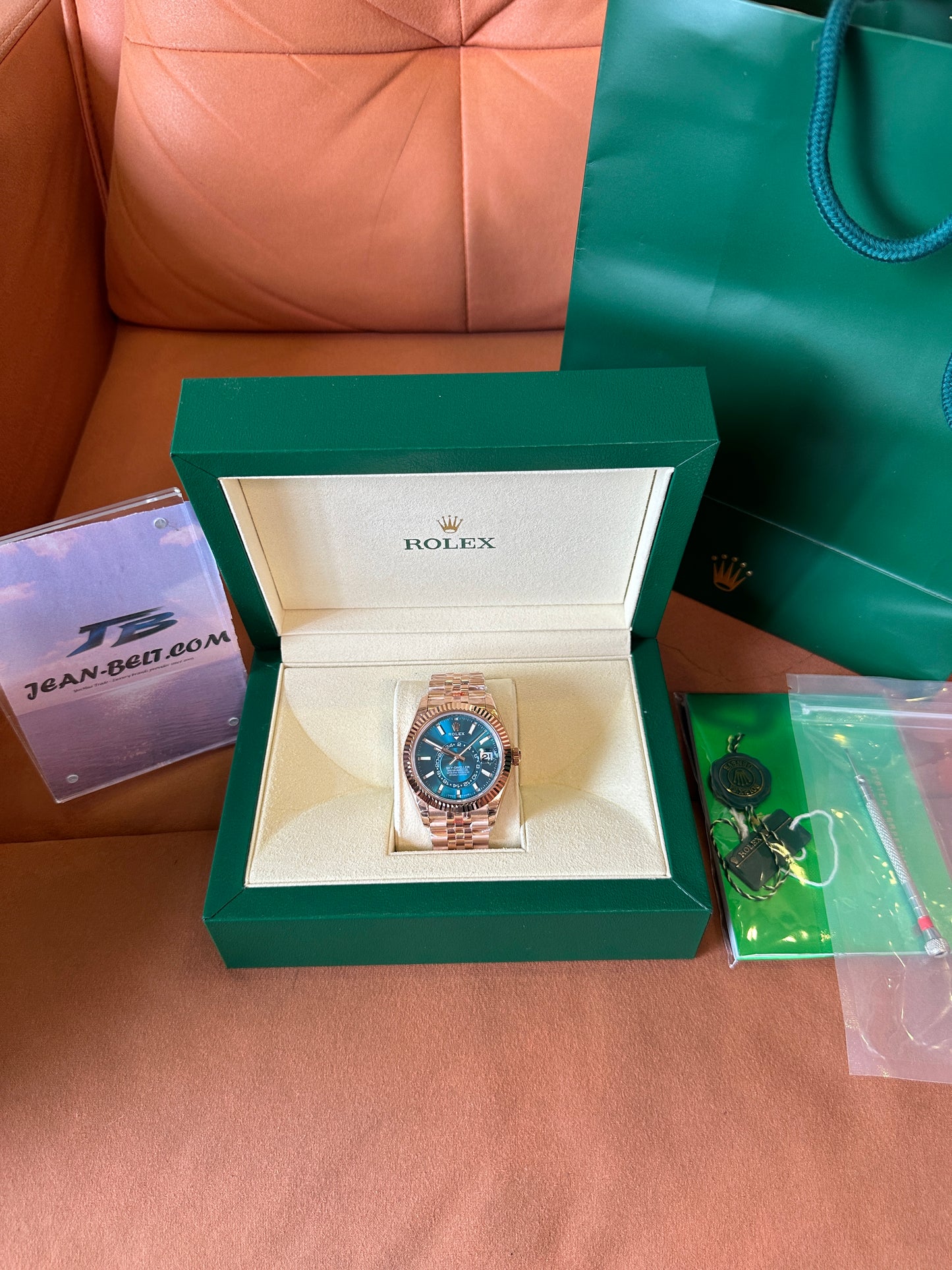 Rolex Sky-Dweller Rose Gold Blue Dial 41mm
