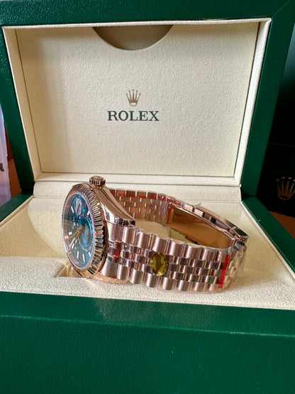 Rolex Sky-Dweller Rose Gold Blue Dial 41mm