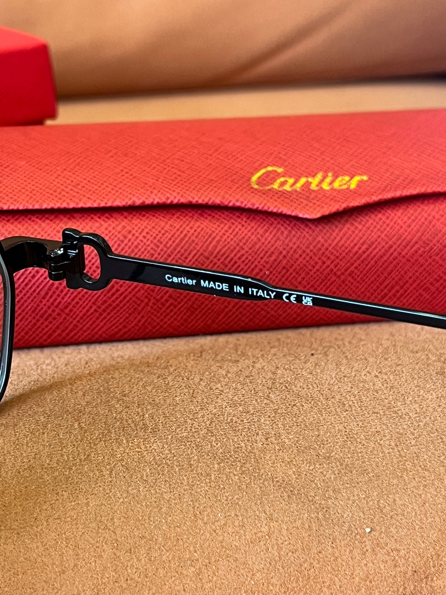 Cartier Black Silver Glasses