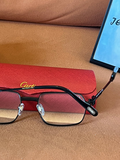 Cartier Black Silver Glasses