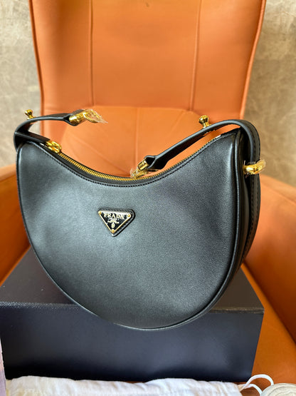Prada Black Moon leather shoulder bag