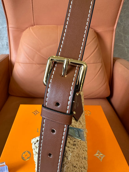 Louis Vuitton Raffia Crocheted Shoulder Bag