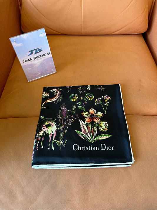 Dior Floral Silk Scarf