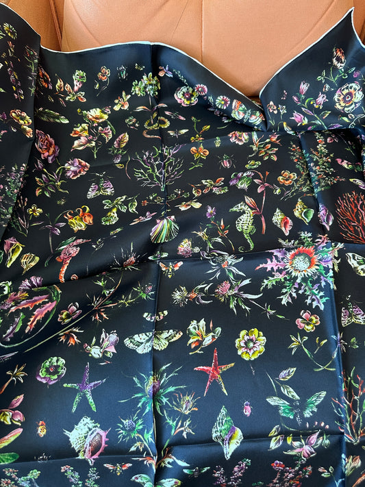 Dior Floral Silk Scarf