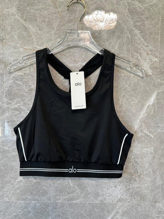 Alo Yoga Black Bra & Leggings Set (No Pads)