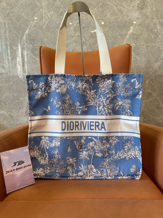 Dior Book Tote Dioriviera Blue Tote Bag