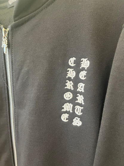 Chrome Hearts multi print zip up hoodie black
