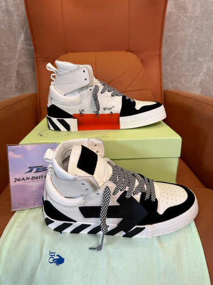 Off-White Vulcanized High-Top Sneakers White/Black