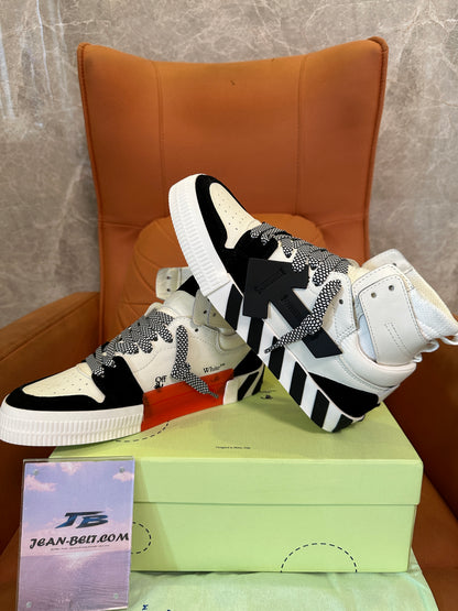 Off-White Vulcanized High-Top Sneakers White/Black