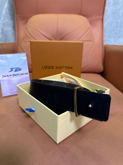 Louis Vuitton Monogram Canvas Belt Gold Buckle
