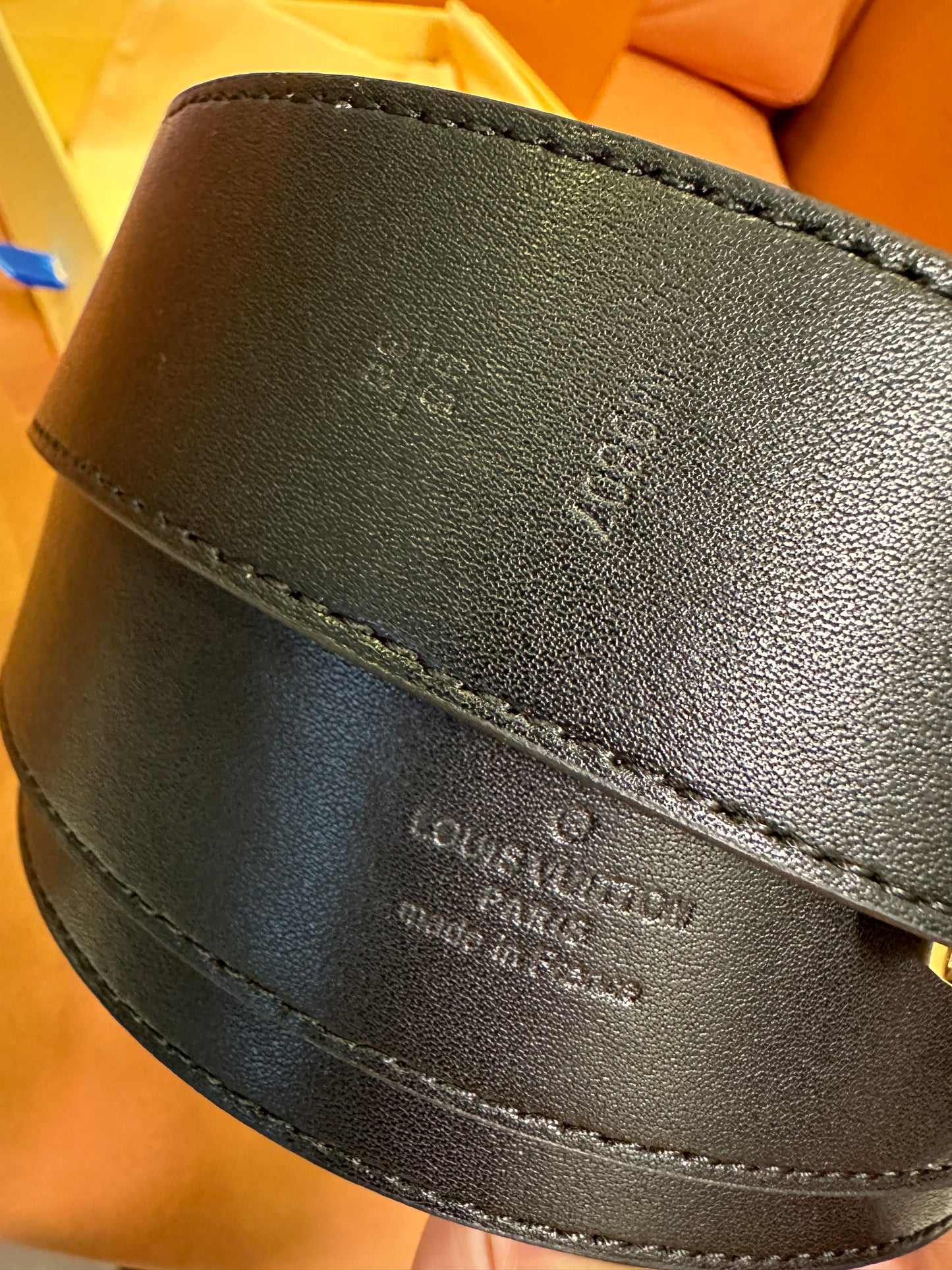 Louis Vuitton Monogram Canvas Belt Gold Buckle