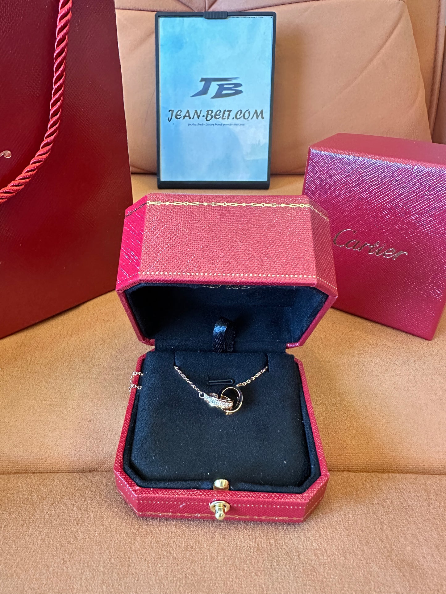 Cartier PG AU750 7.0G Love Necklace Gold