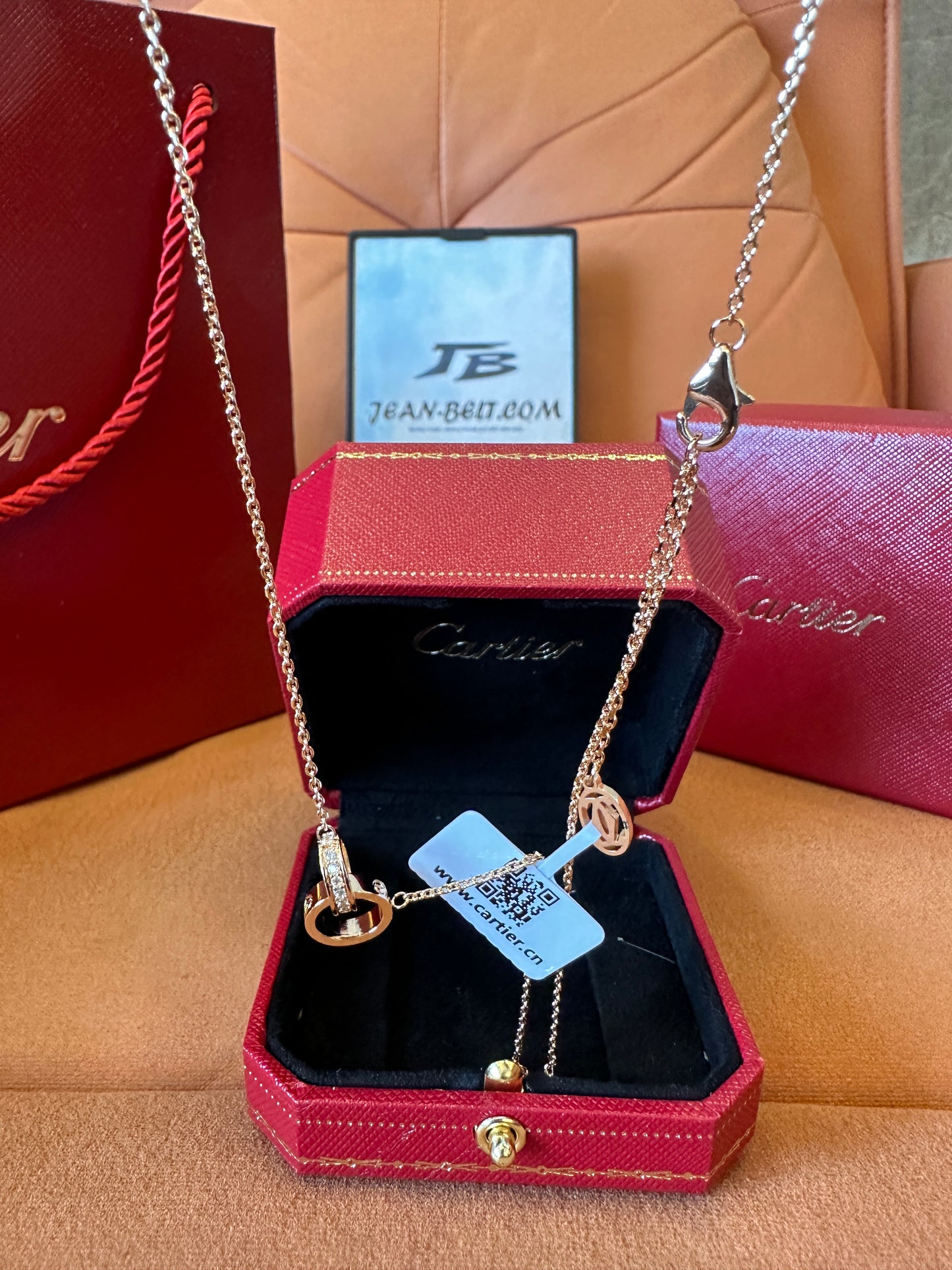 Cartier PG AU750 7.0G Love Necklace Gold