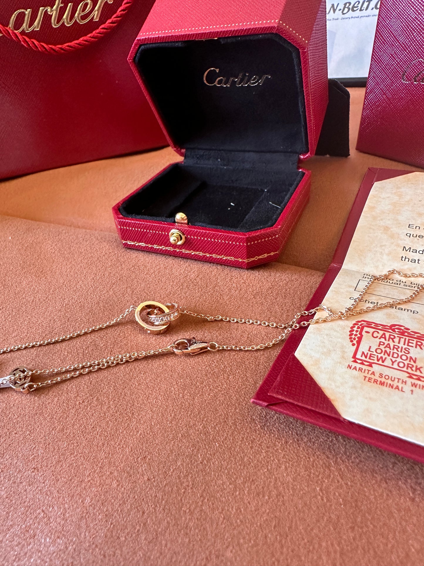 Cartier PG AU750 7.0G Love Necklace Gold
