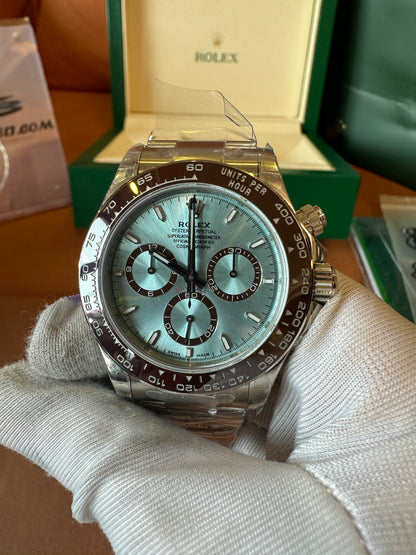 Rolex Daytona Platinum Ice Blue Dial 4131