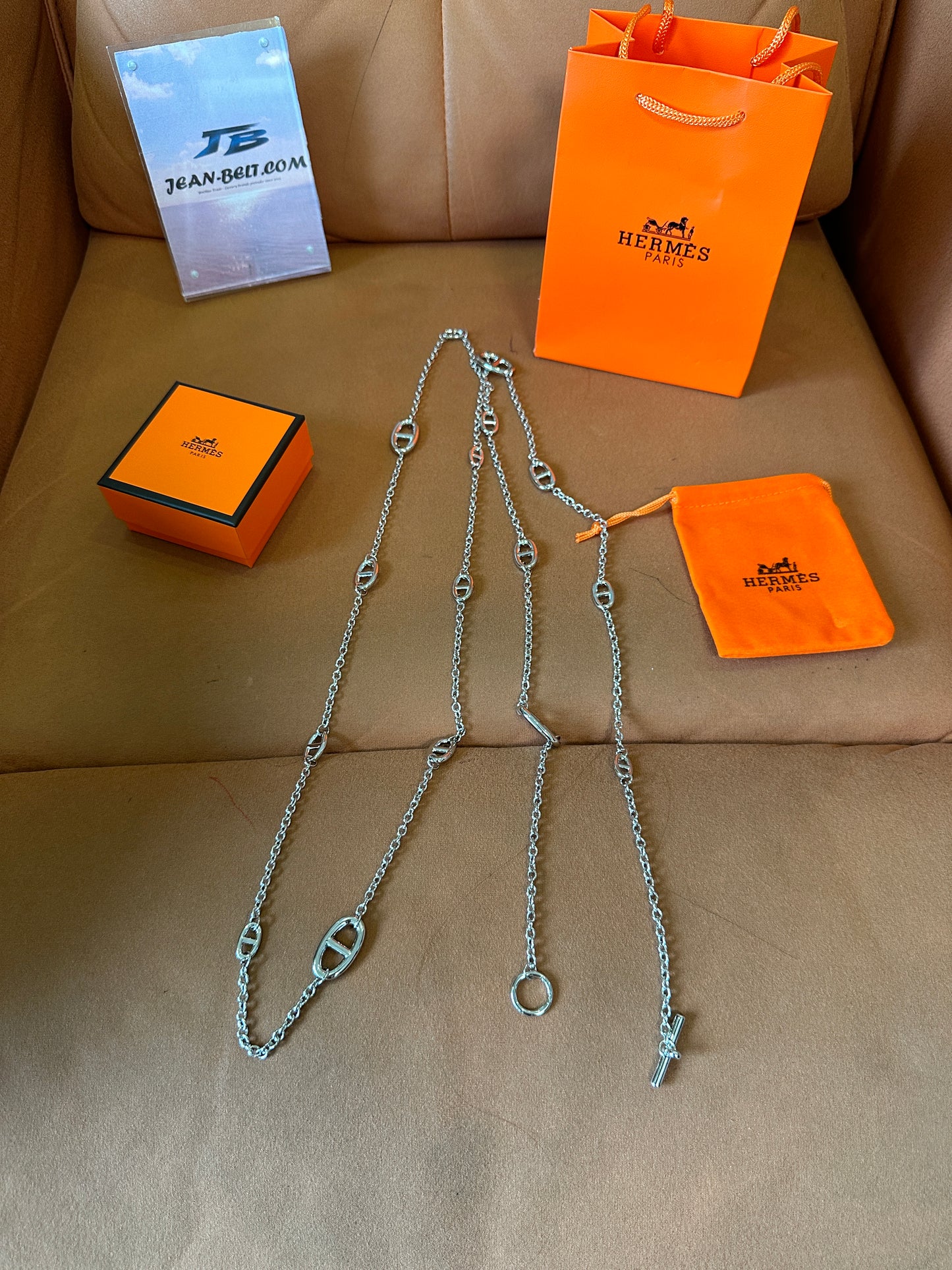 Hermès Farandole Necklace 160cm Sterling Silver