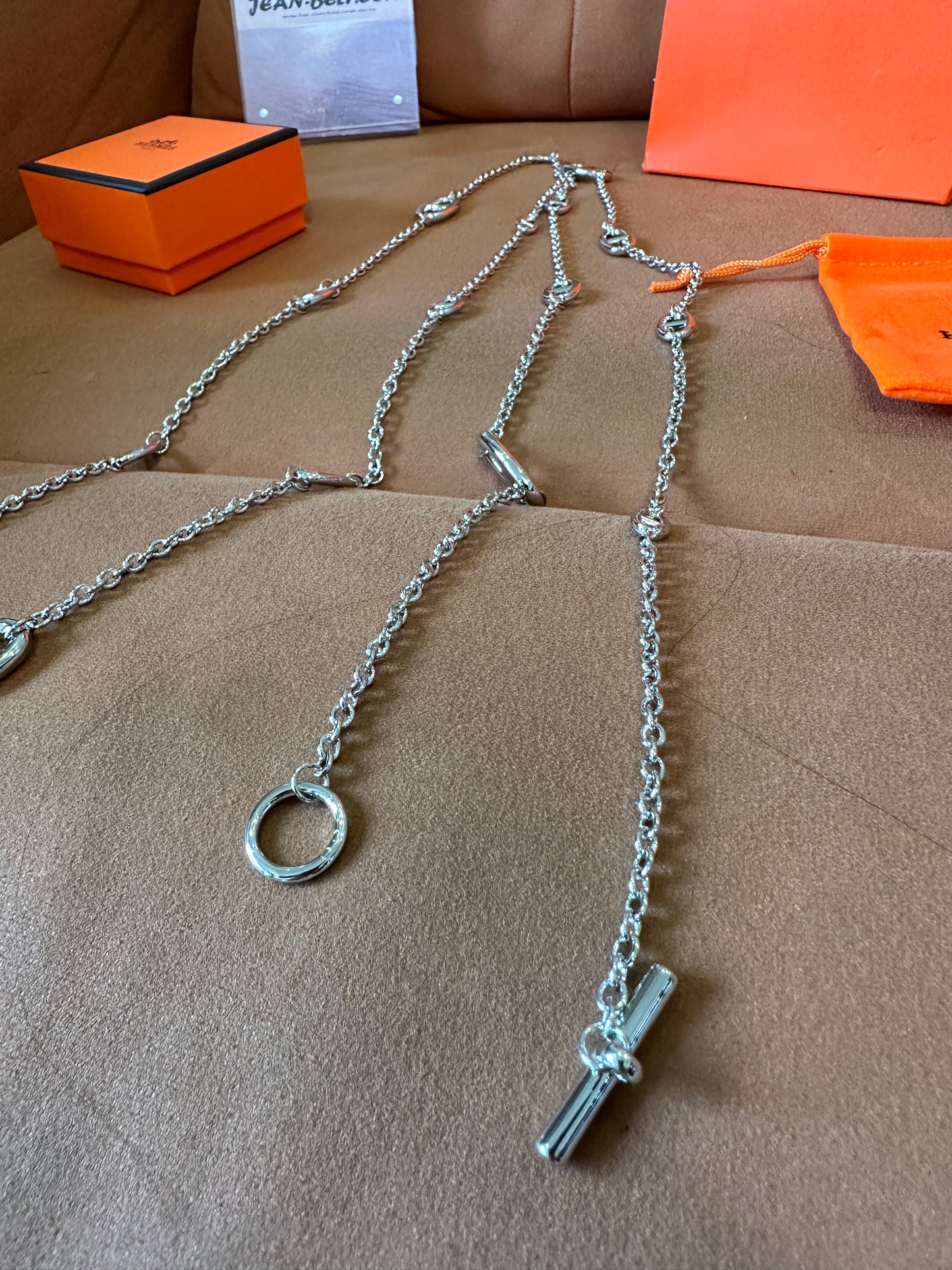 Hermès Farandole Necklace 160cm Sterling Silver