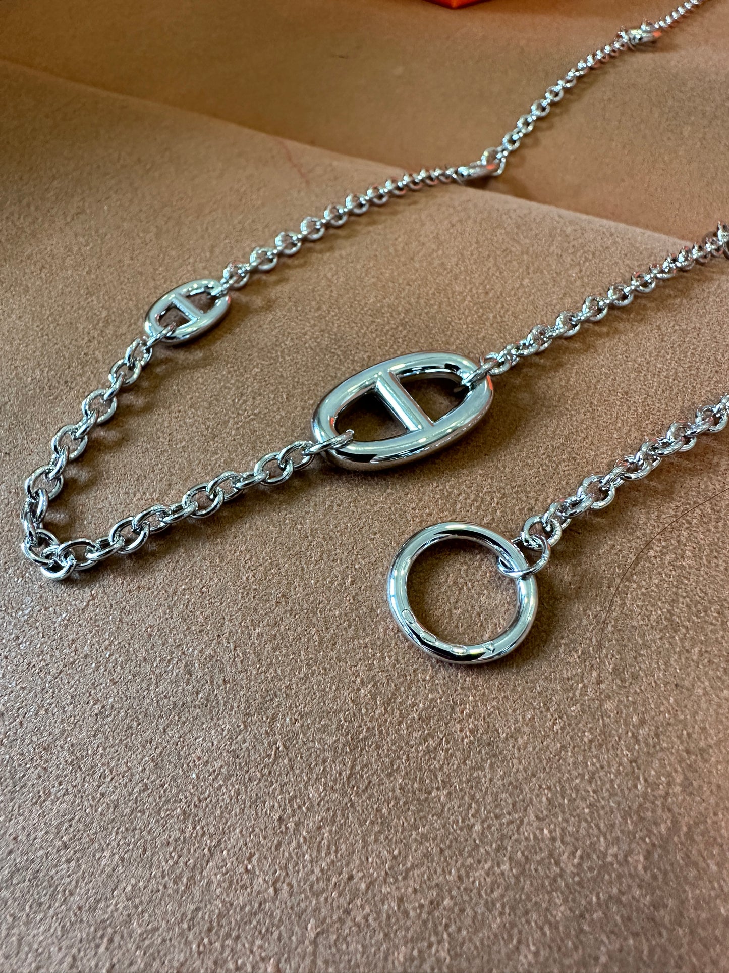 Hermès Farandole Necklace 160cm Sterling Silver