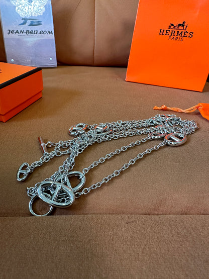 Hermès Farandole Necklace 160cm Sterling Silver
