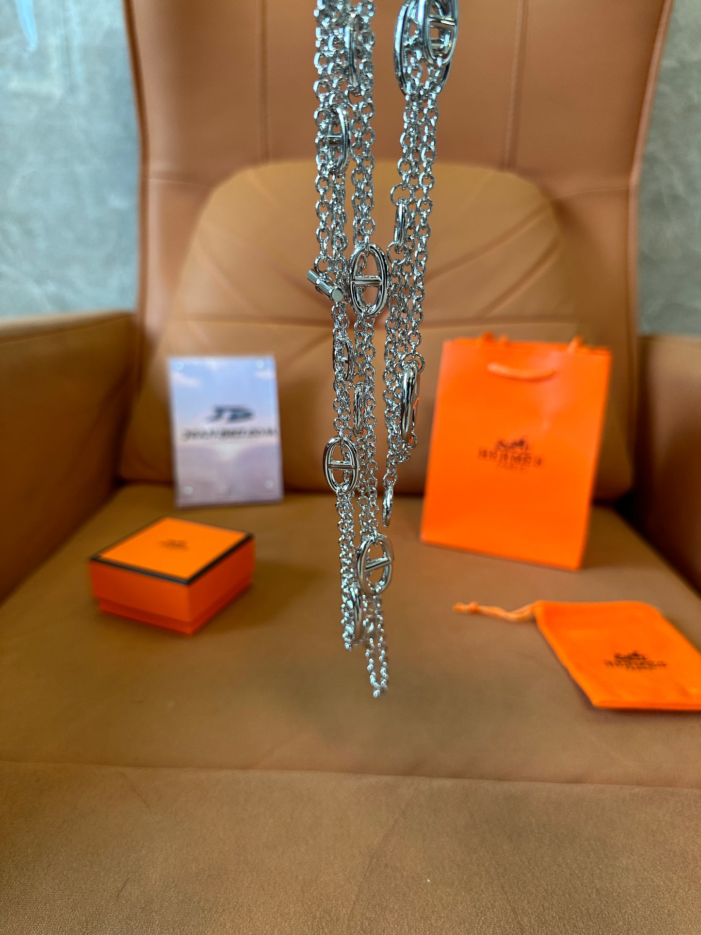 Hermès Farandole Necklace 160cm Sterling Silver