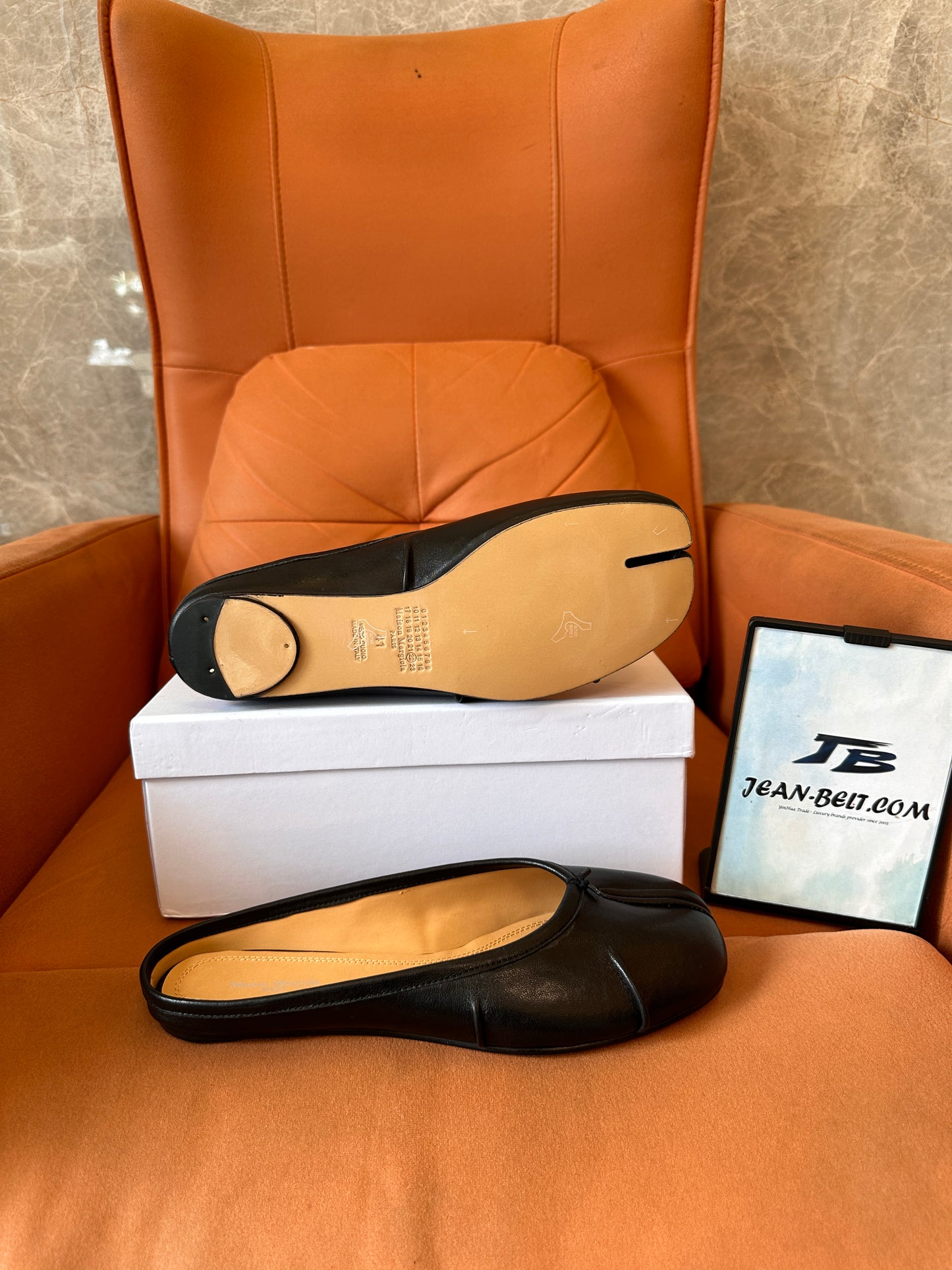 Bailarinas Maison Margiela Tabi de napa