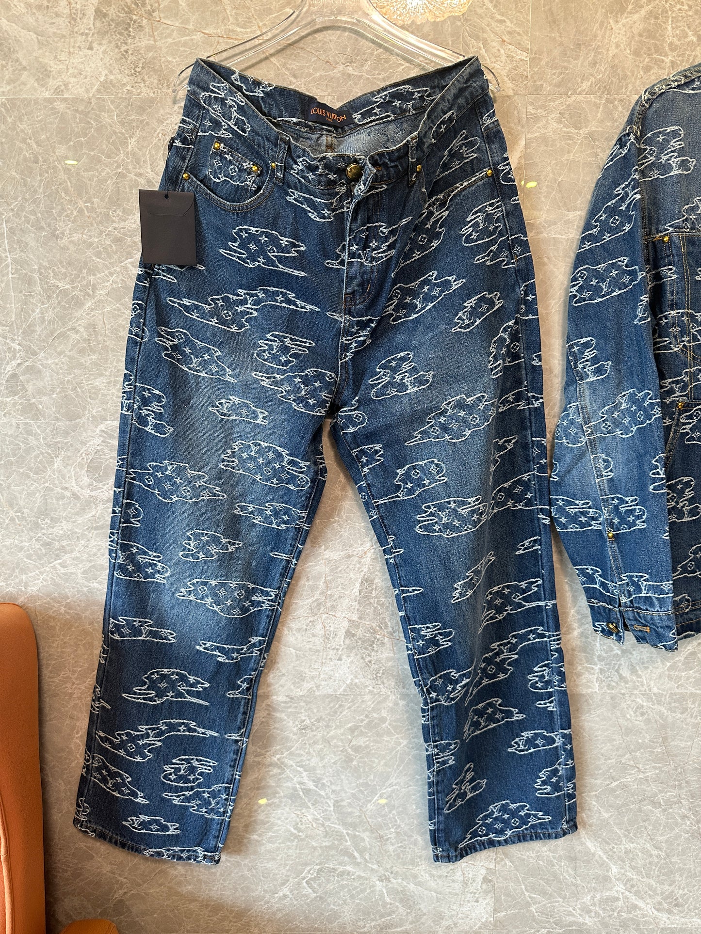 Louis Vuitton Monogram Clouds Denim Set
