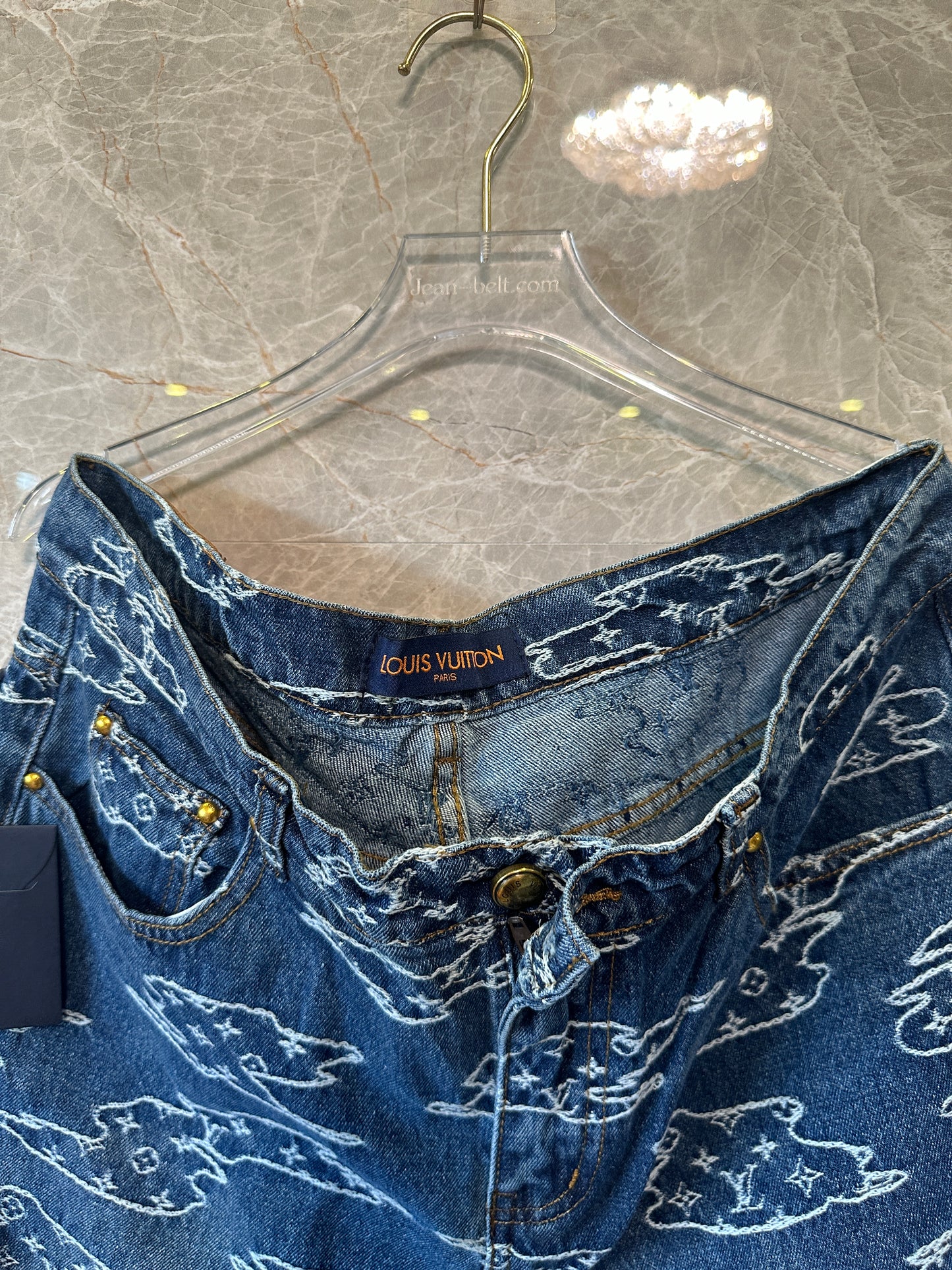 Louis Vuitton Monogram Clouds Denim Set