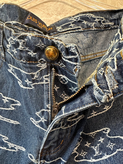 Louis Vuitton Monogram Clouds Denim Set