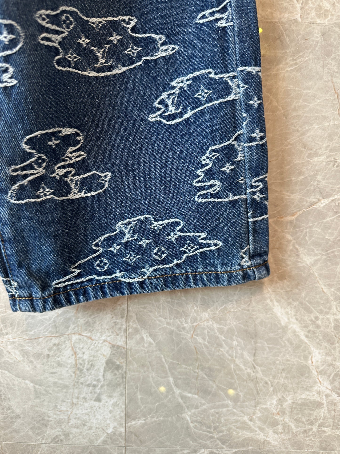 Louis Vuitton Monogram Clouds Denim Set