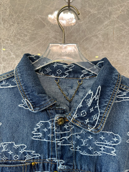Louis Vuitton Monogram Clouds Denim Set