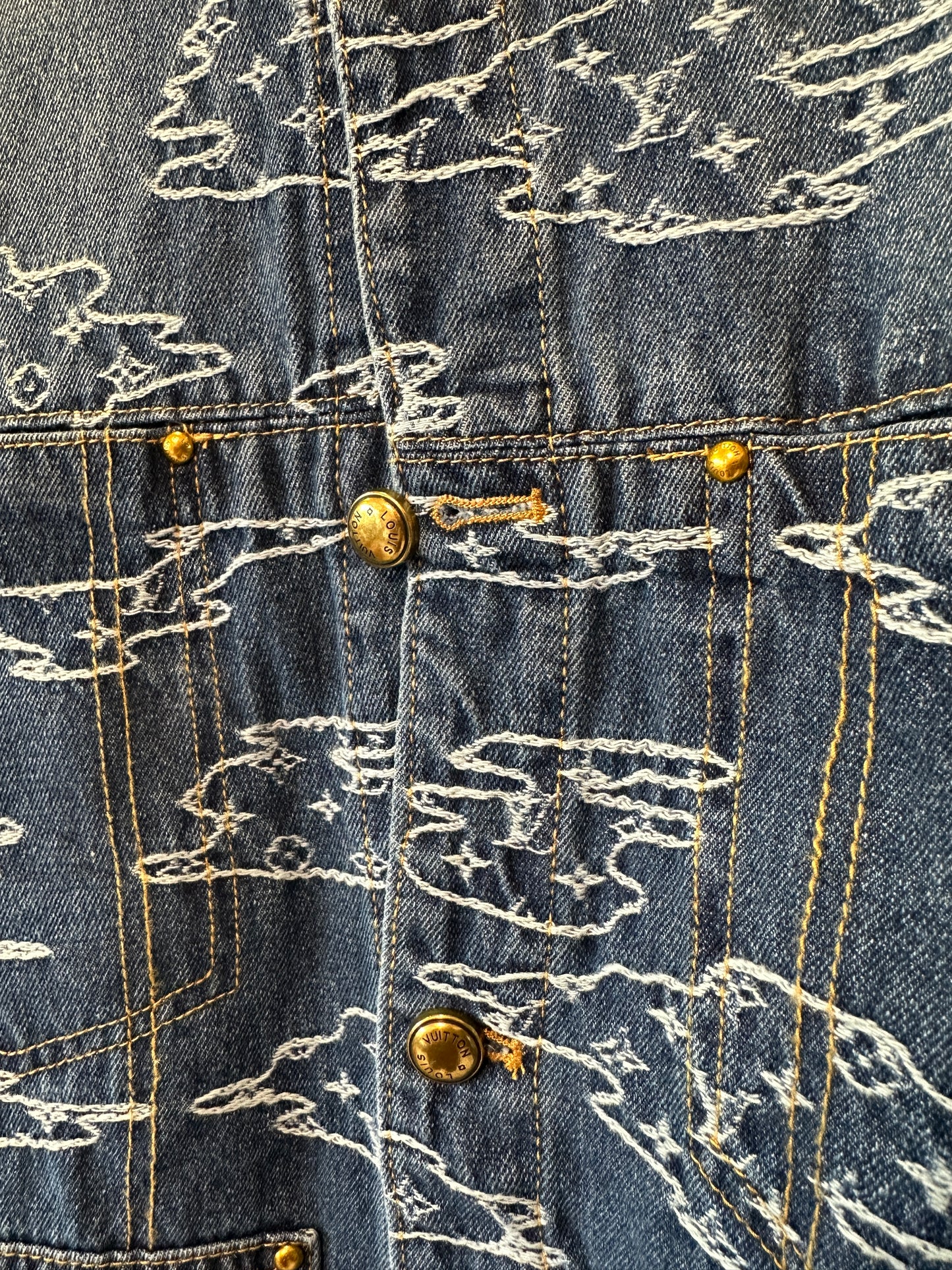 Louis Vuitton Monogram Clouds Denim Set