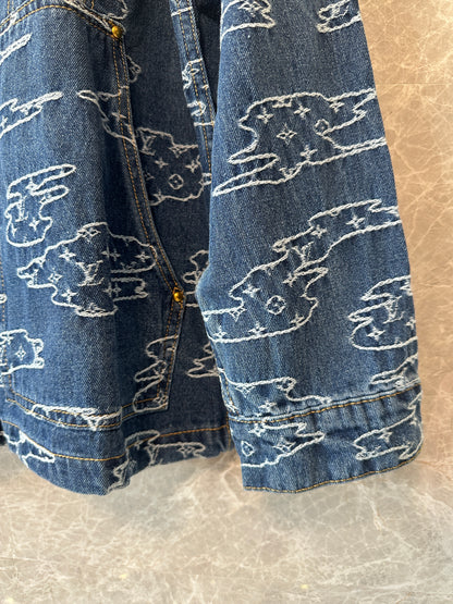 Louis Vuitton Monogram Clouds Denim Set