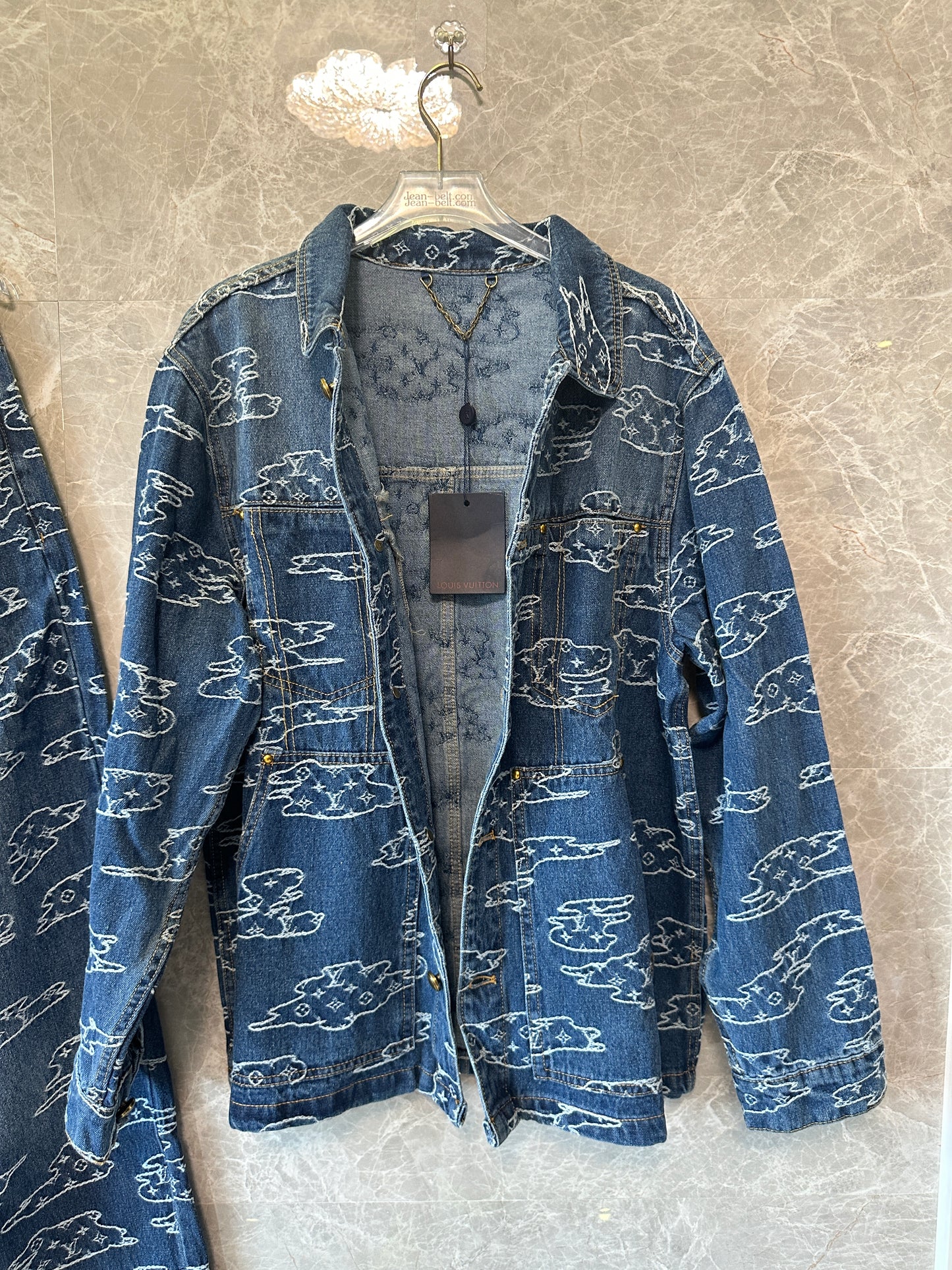 Louis Vuitton Monogram Clouds Denim Set