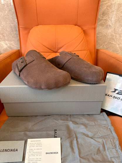 Balenciaga Sunday Suede Mules
