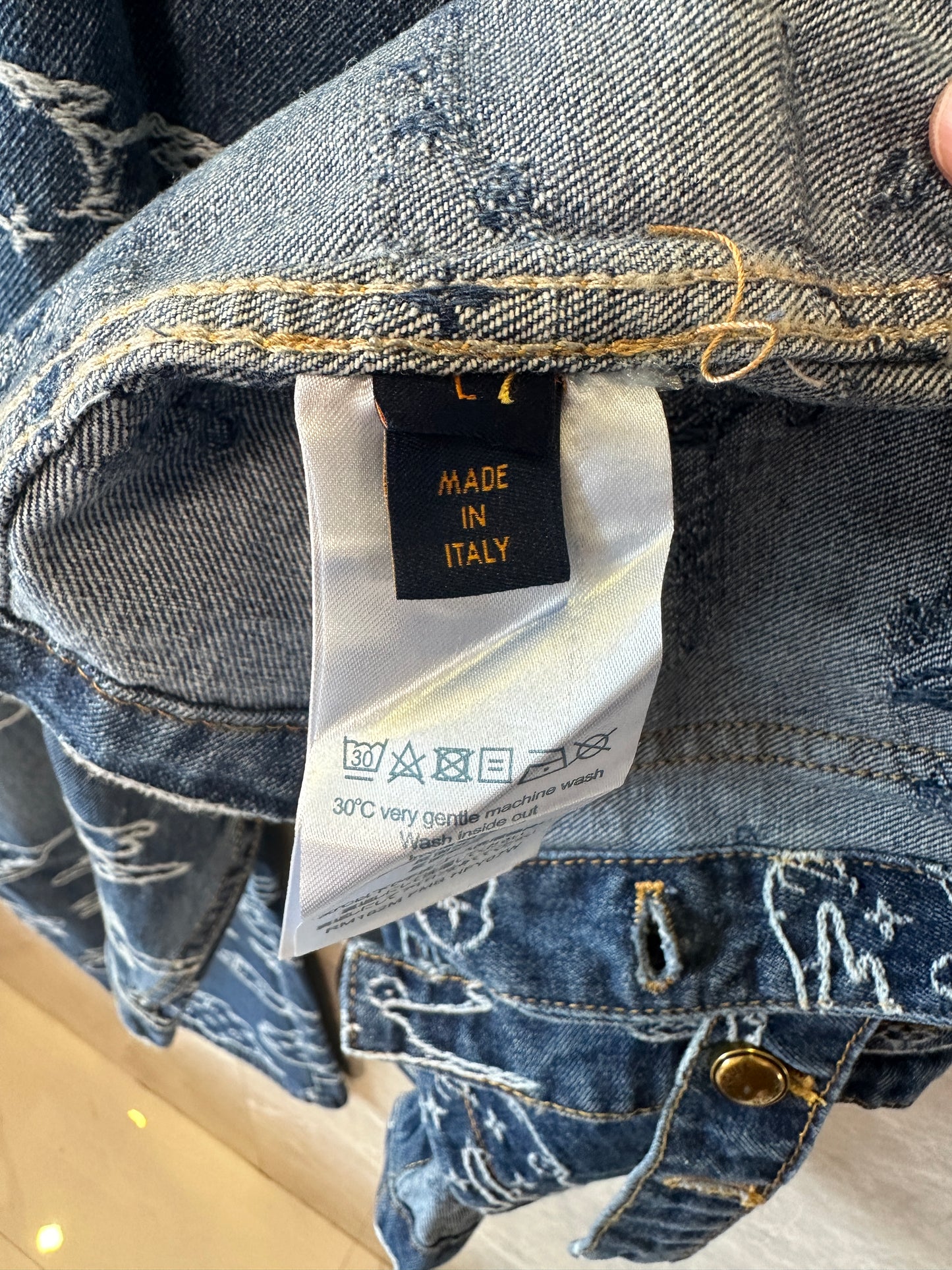Louis Vuitton Monogram Clouds Denim Set