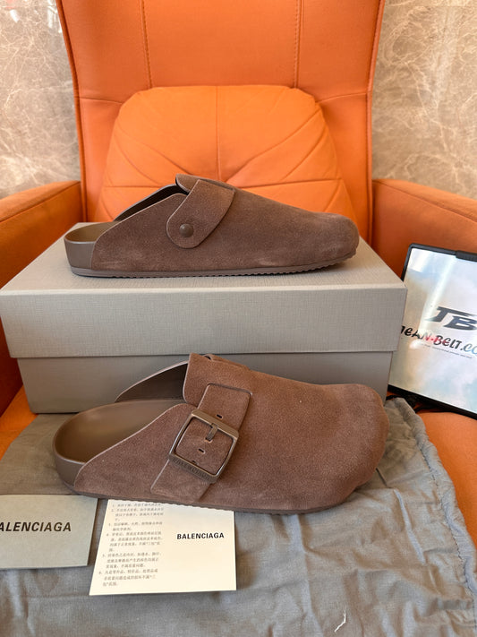 Balenciaga Sunday Suede Mules