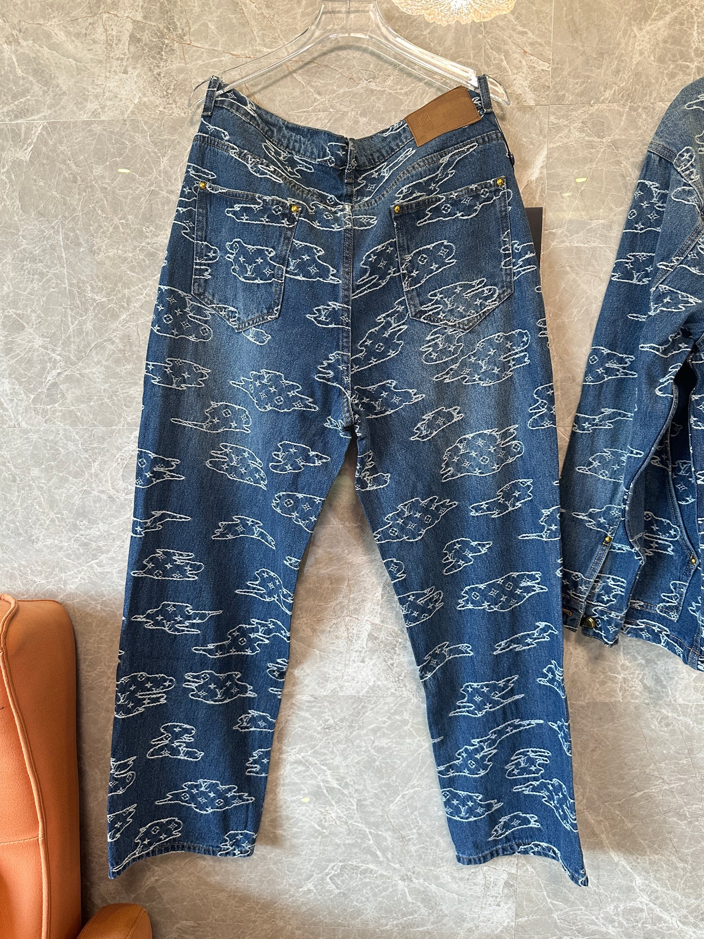 Louis Vuitton Monogram Clouds Denim Set