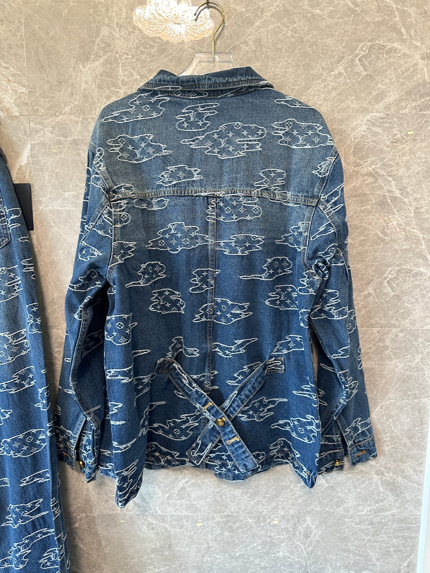 Louis Vuitton Monogram Clouds Denim Set
