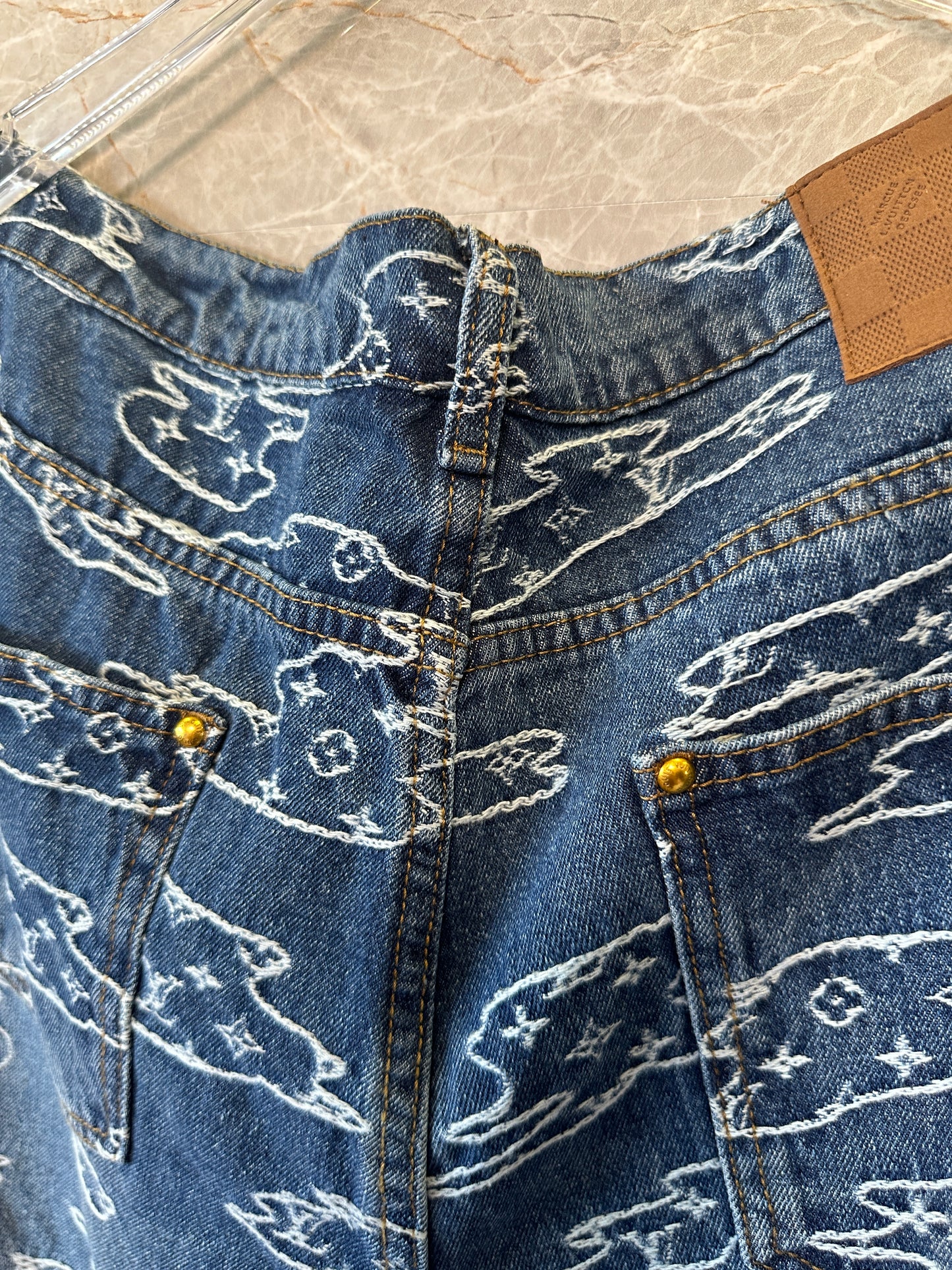 Louis Vuitton Monogram Clouds Denim Set